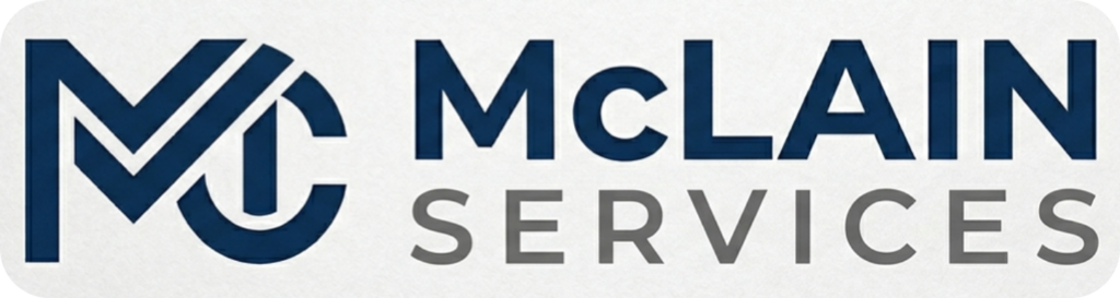 McLain Service Full Logo Textured Background